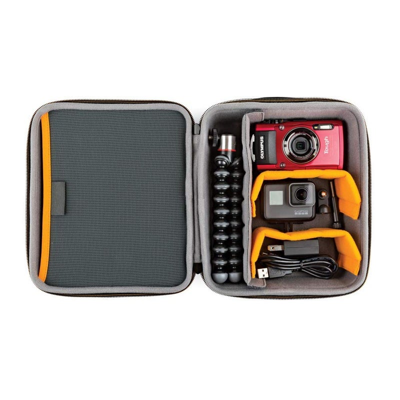 Lowepro Hardside CS 80 Case for Small Drone, Mirrorless Cameras, Larger Over-Ear Headphones, 22 x 10.2 x 24.5 cm, Black - Image 3